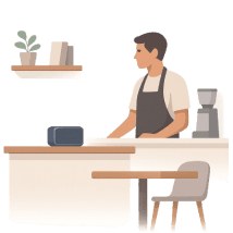 Business Solutions - AI streaming for cafes, restaurants, offices